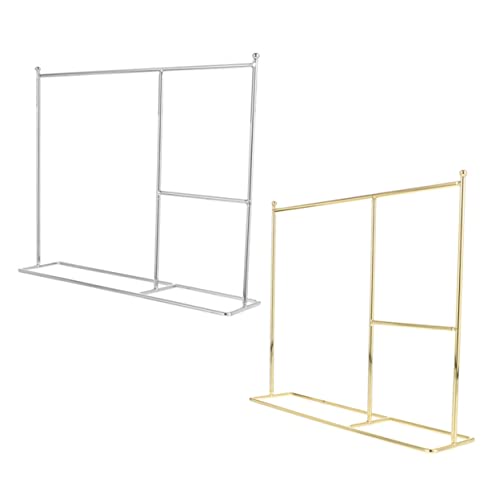 CIYODO 2 Stck. Puppenaufhänger Kleidung Mini Kleiderständer Puppengarderobe Aus Metall Puppenkleiderregal Präsentationsständer Für Puppenkleider Eisen von CIYODO