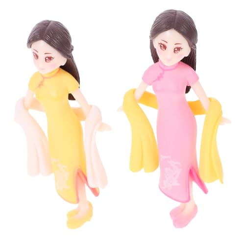 CIYODO 2 Stück Cheongsam Girl Handgefertigt Puppe Für Zuhause Mini Porzellanpuppen Traditionelle Kunsthandwerke Hauswarminggeschenk Ladendekoration Tischdekoration Harz CIYODO 2 Stück Cheongsam Girl Handgefertigt Puppe Für Zuhause Mini Porzellanpuppen Traditionelle Kunsthandwerke Hauswarminggeschenk Ladendekoration Tischdekoration Harz von CIYODO