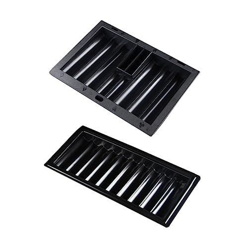CIYODO 2 Stück Chip-Fach Tabletts Chip-tablett Für Pokertische Jetons Poker-chip-Rack Mit Zahlen Chip-tablett-Poker Tischchips Zubehör Für Gaming-schreibtische Black Plastik von CIYODO