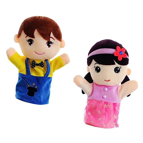 CIYODO 2 Stück Familien Handpuppen Teilig Plüsch Kuschelspielzeug für Weiche Storytelling Handspieltiere Bunte Cartoon Figuren Puppentheater für Kindergarten Rollenspiele CIYODO 2 Stück Familien Handpuppen Teilig Plüsch Kuschelspielzeug für Weiche Storytelling Handspieltiere Bunte Cartoon Figuren Puppentheater für Kindergarten Rollenspiele von CIYODO