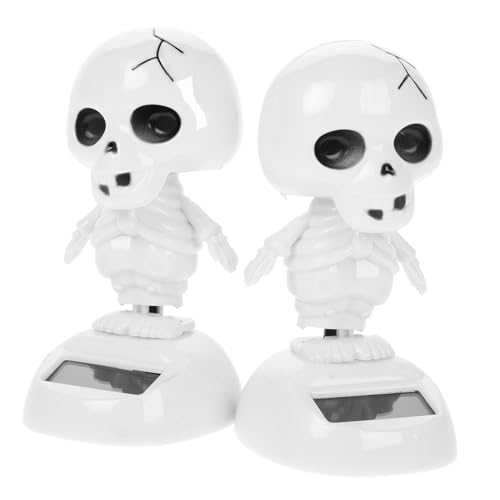 CIYODO 2 Stück Halloween Solar Tanzende Deko Auto Skelett Figur Leicht Kompakt Für Innen Außen Party Dekoration CIYODO 2 Stück Halloween Solar Tanzende Deko Auto Skelett Figur Leicht Kompakt Für Innen Außen Party Dekoration von CIYODO