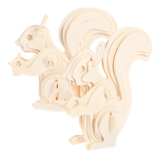 CIYODO 2 Stück Holzpuzzle Tiere DIY Puzzle für Kreatives Lernspielzeug für Entwicklung von Geduld und Kreativität für und Freizeitbeschäftigung CIYODO 2 Stück Holzpuzzle Tiere DIY Puzzle für Kreatives Lernspielzeug für Entwicklung von Geduld und Kreativität für und Freizeitbeschäftigung von CIYODO