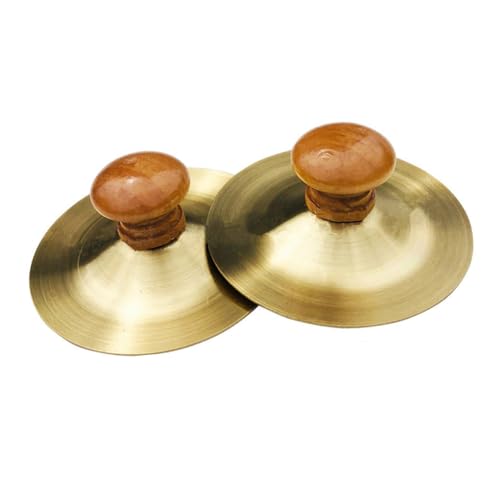 CIYODO 2 Stück Kinderschlaginstrument Becken Mit Geringer Lautstärke Stahlzungentrommel Instrument De Handtrommel Guiro Handpan Becken Tanzrequisiten Handbecken Mini Becken Goldenes CIYODO 2 Stück Kinderschlaginstrument Becken Mit Geringer Lautstärke Stahlzungentrommel Instrument De Handtrommel Guiro Handpan Becken Tanzrequisiten Handbecken Mini Becken Goldenes von CIYODO