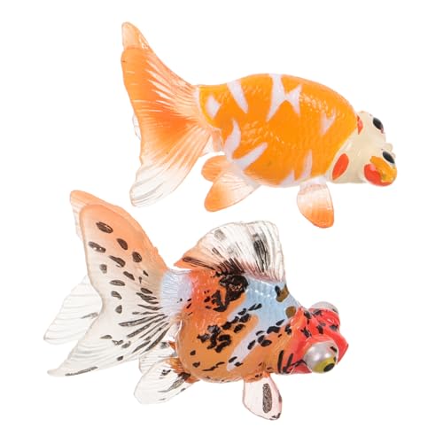 CIYODO 2 Stück Künstliche Goldfisch Deko für Realistische Aquarienfiguren für Kreative Spielwelten Pflegeleicht und Ansprechend für Aquarium Dekoration CIYODO 2 Stück Künstliche Goldfisch Deko für Realistische Aquarienfiguren für Kreative Spielwelten Pflegeleicht und Ansprechend für Aquarium Dekoration von CIYODO