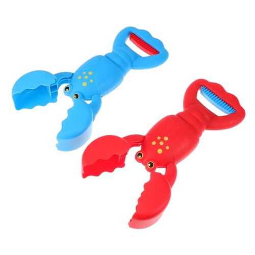 CIYODO 2 Stück Kunststoff Lobster Digger Lustiger Hummer Klaue Greifer für Strand und Sandspielaktivitäten für Freien Rot Blau CIYODO 2 Stück Kunststoff Lobster Digger Lustiger Hummer Klaue Greifer für Strand und Sandspielaktivitäten für Freien Rot Blau von CIYODO