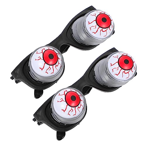 CIYODO 2 Stück Lustige Springende Augapfelbrille aus Kunststoff Realistische Fake Eyeball Eyewear für Halloween Party und Streich Gruselige Simulation Geruchsneutral und Langlebig CIYODO 2 Stück Lustige Springende Augapfelbrille aus Kunststoff Realistische Fake Eyeball Eyewear für Halloween Party und Streich Gruselige Simulation Geruchsneutral und Langlebig von CIYODO