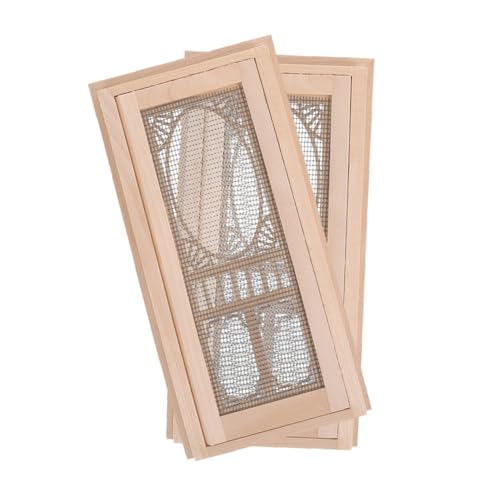 CIYODO 2stücke Miniatur-doppeltür Aus Holz Für Puppenhaus Maßstab Mini-holztür Als Möbel-Requisiten Für DIY-puppenhaus-Dekorationen CIYODO 2stücke Miniatur-doppeltür Aus Holz Für Puppenhaus Maßstab Mini-holztür Als Möbel-Requisiten Für DIY-puppenhaus-Dekorationen von CIYODO