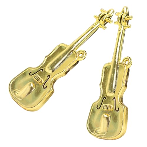 CIYODO 2 Stück Maßstab Teilig Detailgetreues Puppenhaus Zubehör Realistische Musikinstrument Deko Kleinste Mini für Puppenhaus Spiel Stilvolle Weihnachtsdekoration von CIYODO