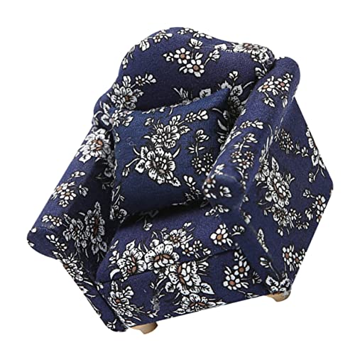 CIYODO 2 Stück Maßstab Teiliges Blaues Blumenmuster Mini Haus Sofa Modell Realistische Miniaturmöbel für Puppenhausdekoration Leicht und Kompakt Geeignet für Sammler CIYODO 2 Stück Maßstab Teiliges Blaues Blumenmuster Mini Haus Sofa Modell Realistische Miniaturmöbel für Puppenhausdekoration Leicht und Kompakt Geeignet für Sammler von CIYODO