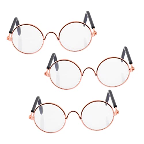 CIYODO 2 Stück Mini-Brille Vintage- Haustierfoto Retro-Brille Schnapsgläser Puppe Mini- Aus Metall Mini-Puppen- Eisenlegierung Transparent CIYODO 2 Stück Mini-Brille Vintage- Haustierfoto Retro-Brille Schnapsgläser Puppe Mini- Aus Metall Mini-Puppen- Eisenlegierung Transparent von CIYODO