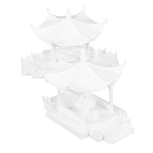 CIYODO 2 Stück Mini-Zaun Mini -Zaun Zwerge Statuen im Freien Solarleuchten im Garten Gedenkgartendekorationen Pavillon Mini-Handwerk DIY Bonsai-Pagoden-Statuenmodell Zen-Schmuck Abs Weiß CIYODO 2 Stück Mini-Zaun Mini -Zaun Zwerge Statuen im Freien Solarleuchten im Garten Gedenkgartendekorationen Pavillon Mini-Handwerk DIY Bonsai-Pagoden-Statuenmodell Zen-Schmuck Abs Weiß von CIYODO