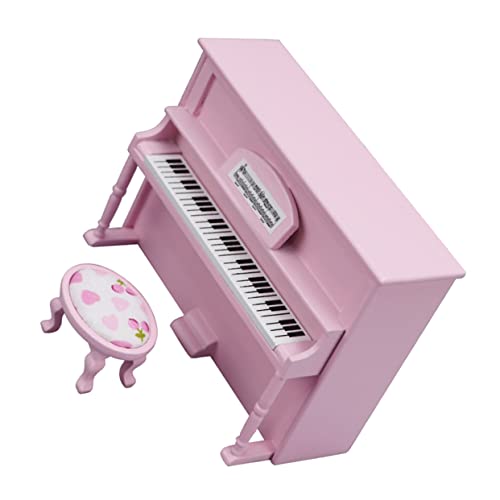 CIYODO 2 Stück Miniatur Klaviermodell mit Passendem Mini Hocker Teiliges Detailgetreues Puppenhausmöbel für DIY Mikrolandschaften Vielseitige Dekoration CIYODO 2 Stück Miniatur Klaviermodell mit Passendem Mini Hocker Teiliges Detailgetreues Puppenhausmöbel für DIY Mikrolandschaften Vielseitige Dekoration von CIYODO