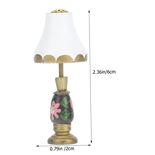 CIYODO 2 Stück Miniatur Tischlampen Modell Handliche LED Deko für Puppenhaus Mini Nachttischleuchten als Bezaubernde Wohnaccessoires für Kinderzimmer und DIY Bastelprojekte von CIYODO