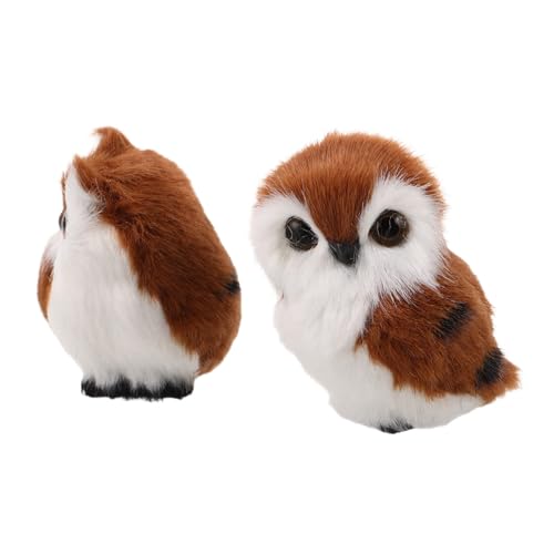 CIYODO 2 Stück Plüsch Eulen Kuscheltiere Braun Realistische Tierfigur Weiche Stofftiere als Deko und für Geburtstag Party und Festliche Anlässe CIYODO 2 Stück Plüsch Eulen Kuscheltiere Braun Realistische Tierfigur Weiche Stofftiere als Deko und für Geburtstag Party und Festliche Anlässe von CIYODO