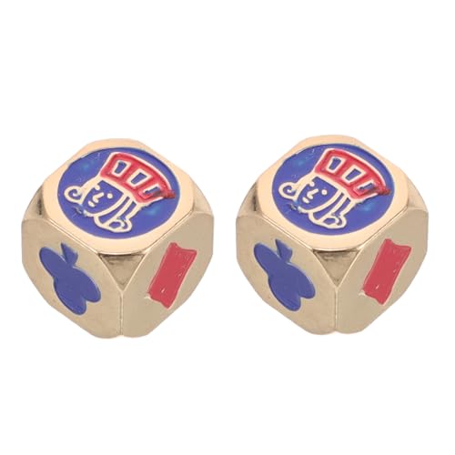 CIYODO 2 Stück Pokerwürfel Tarot Spielzubehör Würfel Lebensmittelwürfel Tricky Dice Tarot Spielzubehör Für Würfel Wikingerwürfel DIY Würfel Würfel Basteln Kunstwürfel Für von CIYODO
