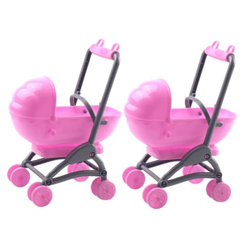 CIYODO 2 Stück Puppenwagen Teiliges Realistisches Design für Rollenspiele Montessori Fördert Kreativität und Hand Augen Koordination für Ab Jahren von CIYODO