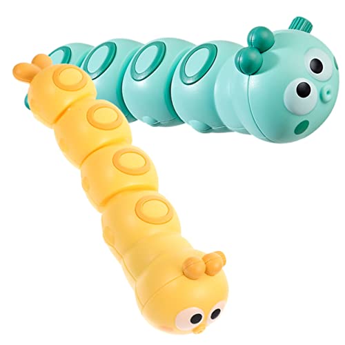 CIYODO 2st Raupe Spielzeug Baby Spielzeug Sensorischer Wurm 3D-artikulationsschnecke Mini-Tier-Spielzeug Spielzeug Zum Aufziehen Juguetes Adultos Raupe Zappeln Erwachsener Kind Puzzle Abs von CIYODO