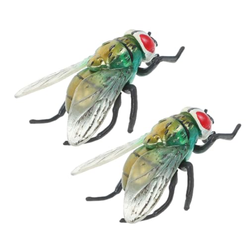 CIYODO 2 Stück Realistische Fliegen Lebensnahe Insektenfiguren aus Kunststoff für Scherze Halloween und Kindergeburtstage Detailreiche und Täuschend Echte Insektenmodelle CIYODO 2 Stück Realistische Fliegen Lebensnahe Insektenfiguren aus Kunststoff für Scherze Halloween und Kindergeburtstage Detailreiche und Täuschend Echte Insektenmodelle von CIYODO