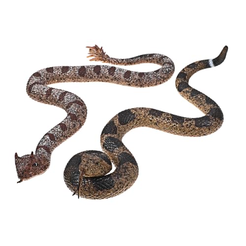 CIYODO 2 Stück Realistisches Schlangenspielzeug aus TPR Silikon Detailgetreue Klapperschlange und Spinnenschwanz-nachbildung als Gartendeko Halloween Streich und Prank-Figurine CIYODO 2 Stück Realistisches Schlangenspielzeug aus TPR Silikon Detailgetreue Klapperschlange und Spinnenschwanz-nachbildung als Gartendeko Halloween Streich und Prank-Figurine von CIYODO