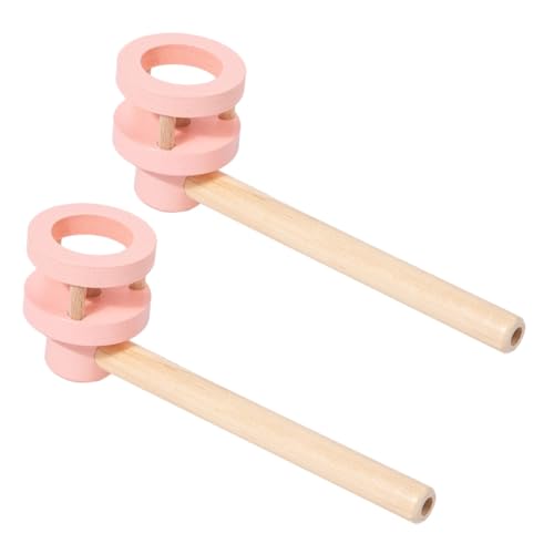 CIYODO 2 Stück Schwebende Blasball aus Holz für Lustiges Pustespiel zur Atemwegs und Lippenmuskulatur Übung Sicher und Interaktiv für Mädchen und Jungen Klassisches Balancespielzeug von CIYODO