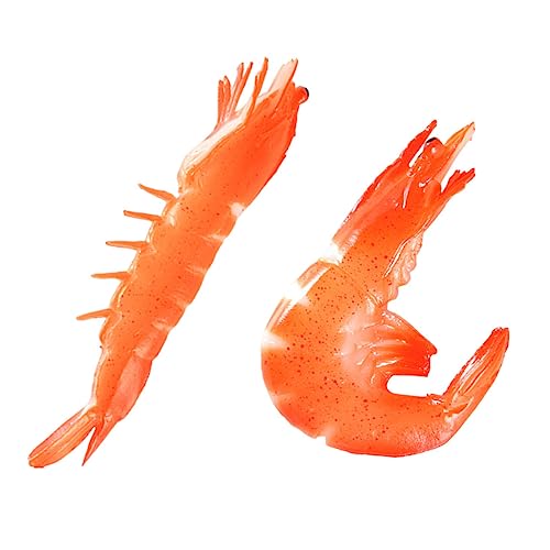 CIYODO 2 Stück Simulationsgarnelenmodell Simulation Garnelen Kleine Spielzeugfigur künstliche Garnelenfiguren gefälschtes gekochtes Garnelenmodell Kinderspielzeug Garnelen Figur PVC rot CIYODO 2 Stück Simulationsgarnelenmodell Simulation Garnelen Kleine Spielzeugfigur künstliche Garnelenfiguren gefälschtes gekochtes Garnelenmodell Kinderspielzeug Garnelen Figur PVC rot von CIYODO