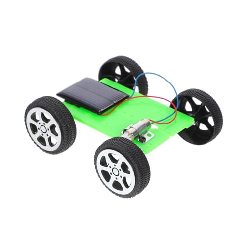 CIYODO 2 Stück Solarauto Kreatives Wissenschaftsspielzeug kinderauto Basteln mit Kindern DIY Modellbausatz für Solarfahrzeuge Solarspielzeug selber Machen Metall Green von CIYODO