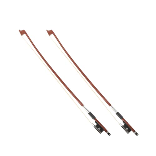 CIYODO 2 Stück Stilvolle Violine Bogen für Anfänger und Fortgeschrittene Leichter Tragbarer Holz Bogen für und Aufführung Elegantes Design Geeignet für Spieler von CIYODO