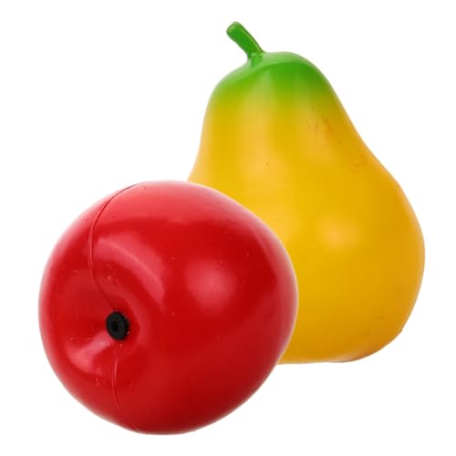 CIYODO 2 Stück Teiliges Frucht Maracas Bunte Musik Rasseln aus Kunststoff Pädagogisches Percussion Instrument für Junge Mädchen und Kindergarten Fördert und Hand Auge Koordination von CIYODO