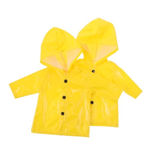CIYODO 2 Stück Teiliges Gelbes Puppen Regenponcho Leicht Anzuziehen Realistische Puppenkleidung für Spielpuppen für Kreatives und Outdoor Abenteuer CIYODO 2 Stück Teiliges Gelbes Puppen Regenponcho Leicht Anzuziehen Realistische Puppenkleidung für Spielpuppen für Kreatives und Outdoor Abenteuer von CIYODO