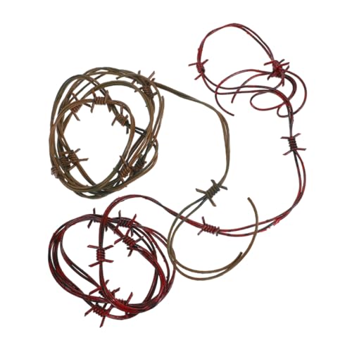 CIYODO 2 Stück Teiliges Halloween Deko Barbed Wire Props Rostfreie Wiederverwendbare Stacheldraht Dekoration für Western und Geisterhaus Mottopartys Installieren für Innen und Außen CIYODO 2 Stück Teiliges Halloween Deko Barbed Wire Props Rostfreie Wiederverwendbare Stacheldraht Dekoration für Western und Geisterhaus Mottopartys Installieren für Innen und Außen von CIYODO
