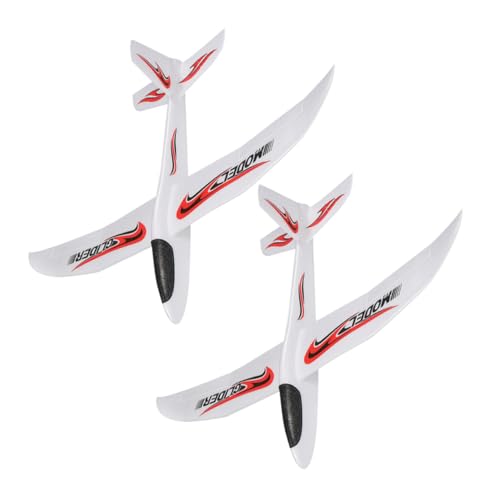 CIYODO 2 Stück Teiliges Handwurf Flugzeug aus Langlebigem Schaumstoff mit Aufklebern Robuste Wurfflugzeuge für Outdoor für Jungen und Mädchen von CIYODO