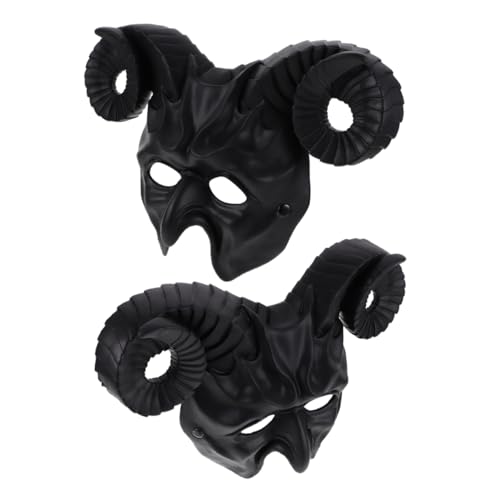 CIYODO 2 Stück Teiliges Horn Masquerade Halbgesichts Cosplay Maske für Halloween Party und Kostümfest Leichte Vielseitige Tierhörner Maske für Erwachsene und Themenfeiern CIYODO 2 Stück Teiliges Horn Masquerade Halbgesichts Cosplay Maske für Halloween Party und Kostümfest Leichte Vielseitige Tierhörner Maske für Erwachsene und Themenfeiern von CIYODO