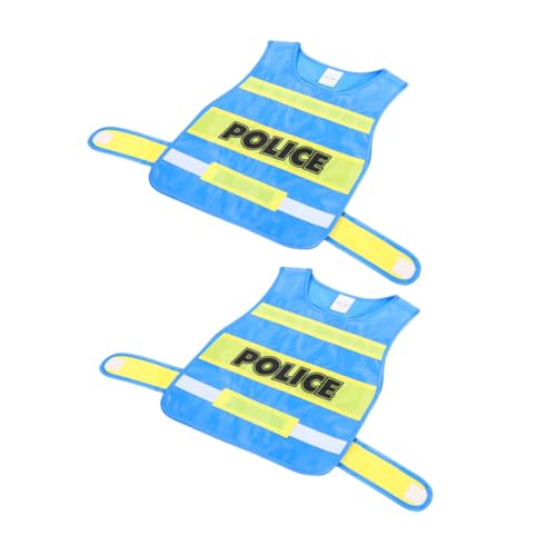 CIYODO 2 Stück Teiliges Polizei Kostüm Cosplay Weste für Rollenspiele für Karneval und Geburtstagsfeiern Fördert Kreativität und CIYODO 2 Stück Teiliges Polizei Kostüm Cosplay Weste für Rollenspiele für Karneval und Geburtstagsfeiern Fördert Kreativität und von CIYODO