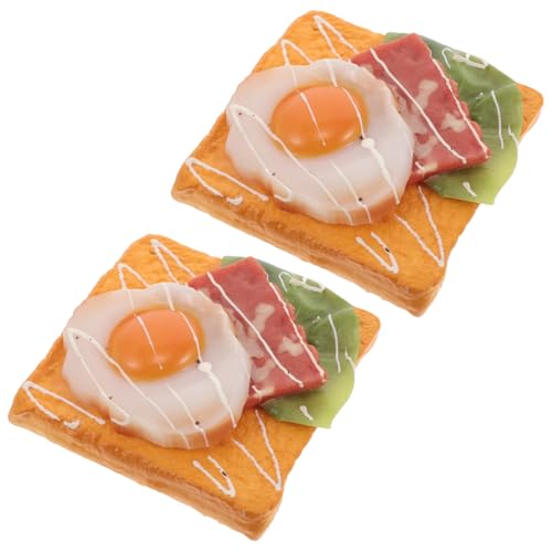 CIYODO 2 Stück Teiliges Realistisch Aussehender Kunstbrot Spiegelei-dekorationsmodelle Leicht Ungiftig Vielseitig Einsetzbar für Bäckereidekoration Food-Photography Schaufensterdisplay CIYODO 2 Stück Teiliges Realistisch Aussehender Kunstbrot Spiegelei-dekorationsmodelle Leicht Ungiftig Vielseitig Einsetzbar für Bäckereidekoration Food-Photography Schaufensterdisplay von CIYODO