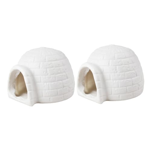 CIYODO 2 Stück Teiliges Simulierte Figuren Mini Igloo Modell für Dekoration Detailreiche Statuen für Zuhause Spieltisch oder von CIYODO
