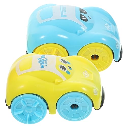 CIYODO 2 Stück Wasser für Kleinkinder Aufziehbare Badewannenautos Gelb und Hellblau Kreative Badespielzeuge für Jungen und Mädchen Fördert Spaß Beim Baden von CIYODO