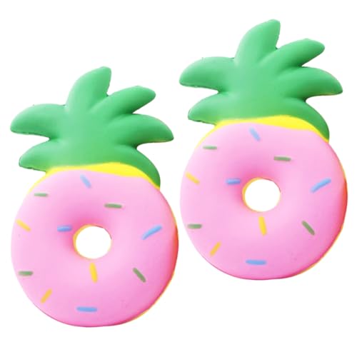 CIYODO 2 Stück Zum Stressabbau Sensorisches Quetschspielzeug Obst-Stress- Donut-stressbälle Kniffliges Zappelnde Bälle Donuts Pu von CIYODO