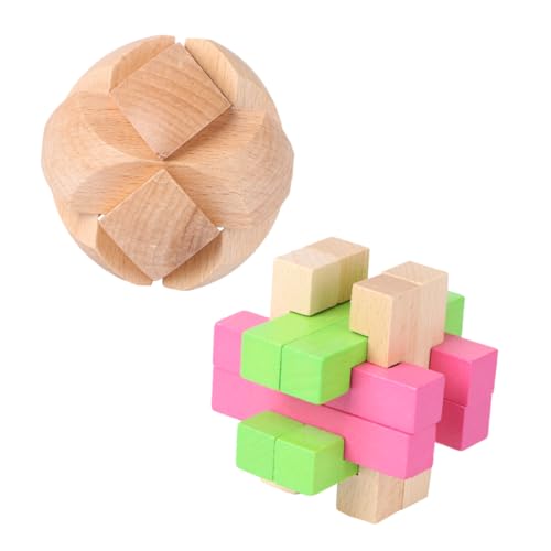 CIYODO 2 Stücke Pädagogisches Liefert Luban Lock DREI Dimensional Aus Holz von CIYODO