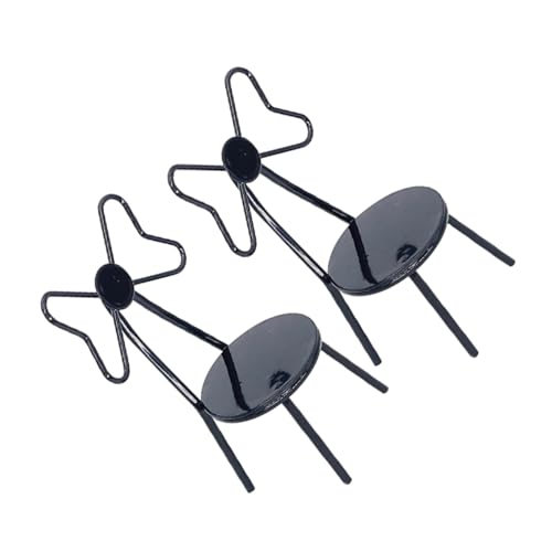 CIYODO 2 Stücke Puppenhausmöbel Babystuhl Winziges Puppenhaus Kleines Mini Ausgefallene Puppenmöbel Modell Mikrolandschaft Requisite Metall Schwarz CIYODO 2 Stücke Puppenhausmöbel Babystuhl Winziges Puppenhaus Kleines Mini Ausgefallene Puppenmöbel Modell Mikrolandschaft Requisite Metall Schwarz von CIYODO