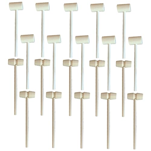 CIYODO 20 STK. Kleiner Hammer holzspielzeug Hammer kindergar Minihammer Holzhammer matschig zappeln Gadgets Mini-Hammer Minischlägel Kinderhammer Holzhämmer hölzern Beige CIYODO 20 STK. Kleiner Hammer holzspielzeug Hammer kindergar Minihammer Holzhammer matschig zappeln Gadgets Mini-Hammer Minischlägel Kinderhammer Holzhämmer hölzern Beige von CIYODO