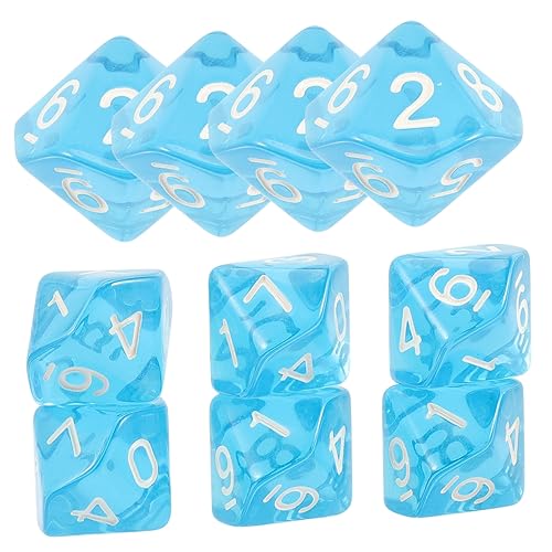 CIYODO 20 Stück 10 Transparente Digitale Würfel riesige Würfel Token -Zählerwürfel Würfelspiel klare Würfel zehn Kinderbrettspiele Mathe-Spiel Kind Spielzubehör Acryl Blue CIYODO 20 Stück 10 Transparente Digitale Würfel riesige Würfel Token -Zählerwürfel Würfelspiel klare Würfel zehn Kinderbrettspiele Mathe-Spiel Kind Spielzubehör Acryl Blue von CIYODO