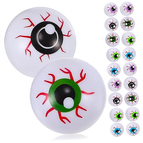 CIYODO 20 Stück Plastik-augäpfel Halloween-Dekoration Horror-Requisiten Für Basteln Und Partys CIYODO 20 Stück Plastik-augäpfel Halloween-Dekoration Horror-Requisiten Für Basteln Und Partys von CIYODO