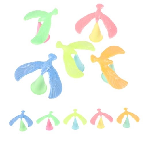 CIYODO 20Stücke Teiliges Balancierender Vogel Spielzeug für Junge Mädchen Mini Finger Balancing Eagle Leichtes Plastik Spielzeug Physikalischem Verständnis für Tischdekoration und Kindergeschenke von CIYODO