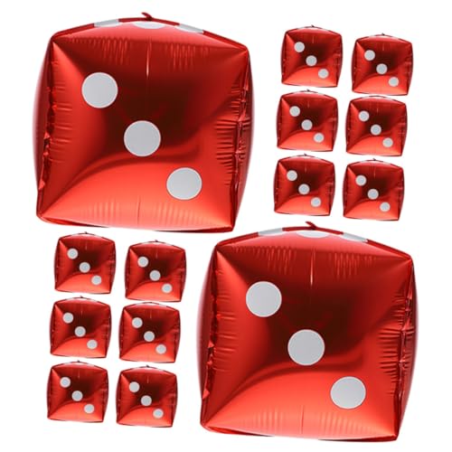 CIYODO 20 Stück Ballons Ornamente Dekoration Geburtstag Partyballon Folienwürfelballons Rosa luftballons balloons ballongas -Würfelballons Würfelballons Aluminiumfolie rot CIYODO 20 Stück Ballons Ornamente Dekoration Geburtstag Partyballon Folienwürfelballons Rosa luftballons balloons ballongas -Würfelballons Würfelballons Aluminiumfolie rot von CIYODO