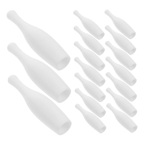 CIYODO 20 Stück Bowlingkugel Desktop-Bowling-Zubehör Mini-Bowling Gaming Accessories for Desk mini Bowling Tabletop-Bowling Ersatz für Schreibtisch-Bowling die Hüften Weiß von CIYODO