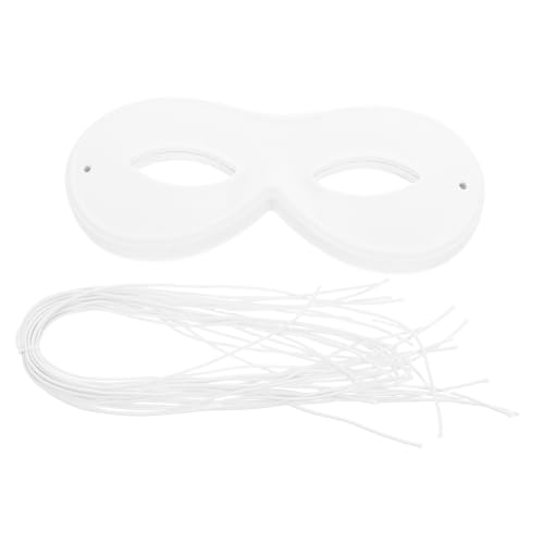 CIYODO 20 Stück DIY Malmasken Weiche PVC Flockmasken für Fasching Halloween und Geburtstagsfeiern Fördert Kreativität und Spaß bei Kinderveranstaltungen von CIYODO
