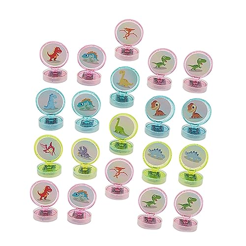 CIYODO 20 Stück Dinosaurier-Stempelspielzeug Mini für Dinosaurierspielzeug Kinderspielzeug Robbenspielzeug mit Dinosauriermotiv Briefmarken Kindermarken Abs CIYODO 20 Stück Dinosaurier-Stempelspielzeug Mini für Dinosaurierspielzeug Kinderspielzeug Robbenspielzeug mit Dinosauriermotiv Briefmarken Kindermarken Abs von CIYODO