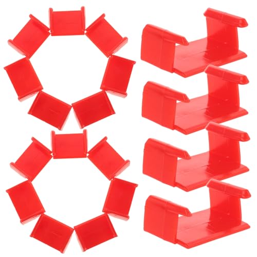 CIYODO 20 Stück Gleisverbinder Robuste Rote Clips für Modelleisenbahn Gleisverbindungen und Erweiterung von Spielzeugsets für Kleinkinder Beim von CIYODO