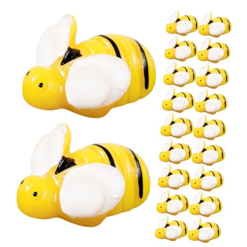 CIYODO 20stücke Kleine Bienen Aus Kunstharz Hummeln Für Dekoration Bastelbedarf Gartenzubehör Miniaturdekor Partyaccessoires CIYODO 20stücke Kleine Bienen Aus Kunstharz Hummeln Für Dekoration Bastelbedarf Gartenzubehör Miniaturdekor Partyaccessoires von CIYODO