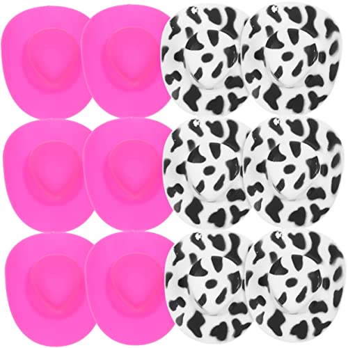 CIYODO 20 Stück Mini Cowboyhüte Austauschbare DIY Puppenhüte Bezaubernde Miniaturhüte für Bastelprojekte für Puppenhaus Dekorationen Weiße mit Schwarzen Punkten Pinke Hüte CIYODO 20 Stück Mini Cowboyhüte Austauschbare DIY Puppenhüte Bezaubernde Miniaturhüte für Bastelprojekte für Puppenhaus Dekorationen Weiße mit Schwarzen Punkten Pinke Hüte von CIYODO
